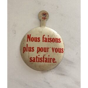 1960s Vintage Avis Rent A Car Button We Try Harder In French Nous Faisons Plus